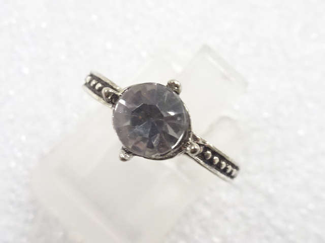 JAPANESE KIMONO / ANTIQUE CRYSTAL RING (SIZE 8)